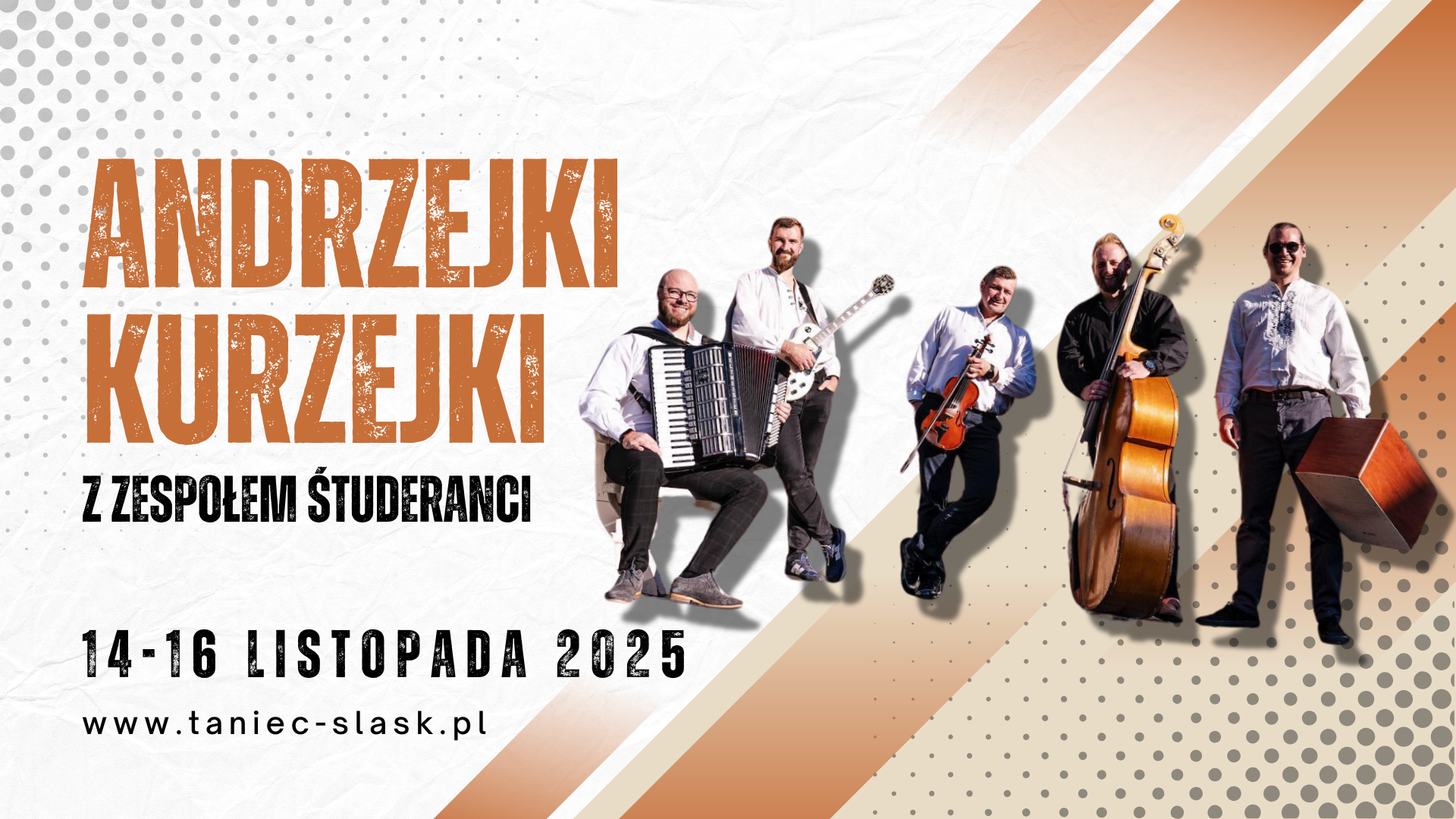 Andrzejki 2025 – Andrzejki Kurzejki czyli dwa dni tańca i zabawy – sobota z Zespołem Śtuderanci
